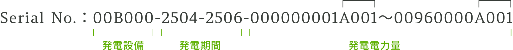 Serial No.：H00B000-2407-2412-0000000001C003〜002161000C003